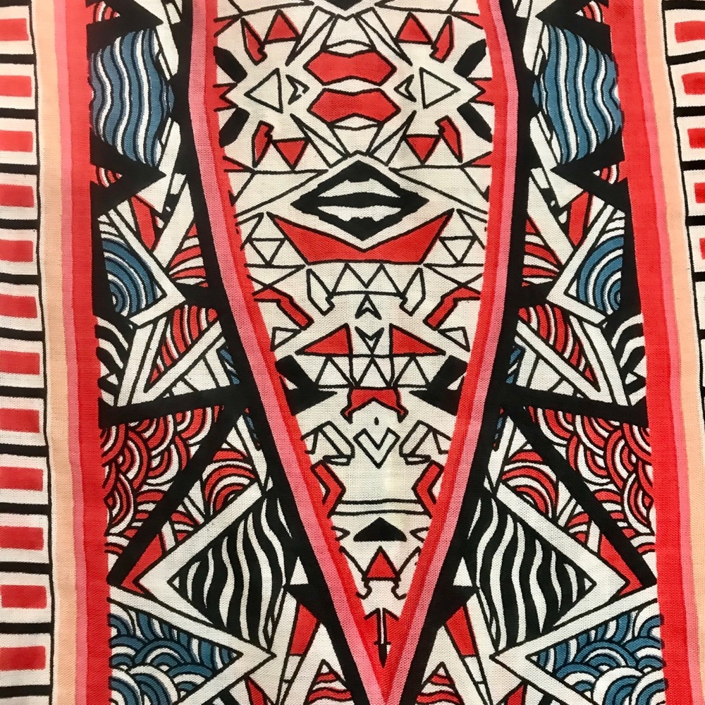 National Batik Style Boho Tunic Dress Size M. - Picture 4 of 8